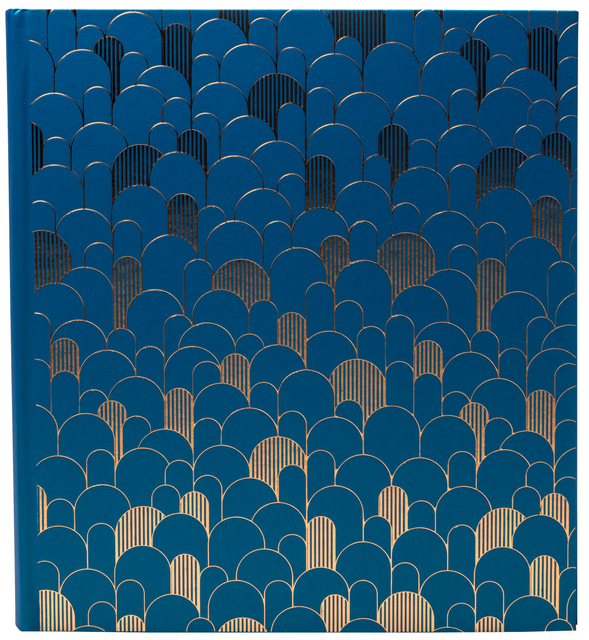 Fotoalbum Exacompta 29x32cm 60 zwarte pagina's Néo Déco blauw — Foto 2 van 2