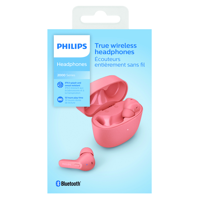 Oortelefoon Philips In-ear TWS TAT2206 roze afbeelding