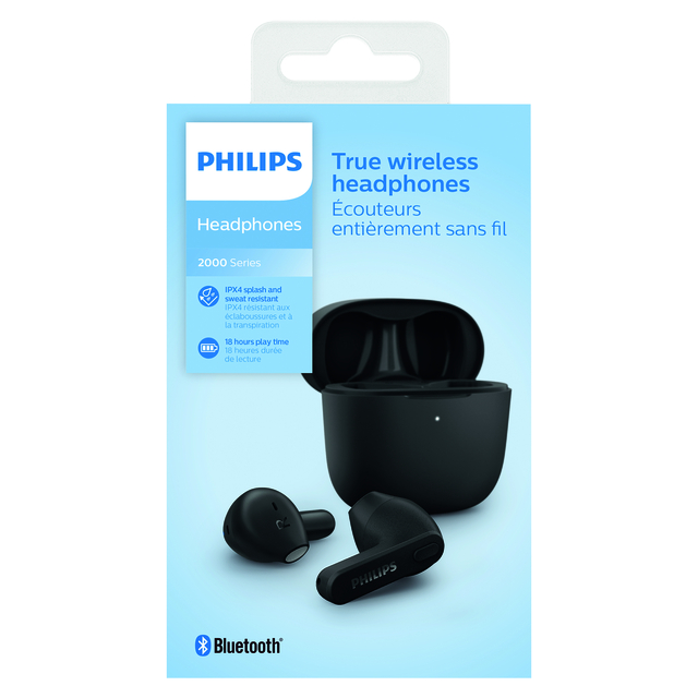 Oortelefoon Philips In-ear TWS TAT2236 zwart afbeelding