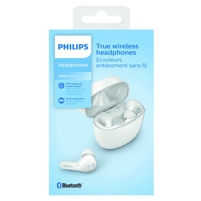 Oortelefoon Philips In-ear TWS TAT2206 wit afbeelding
