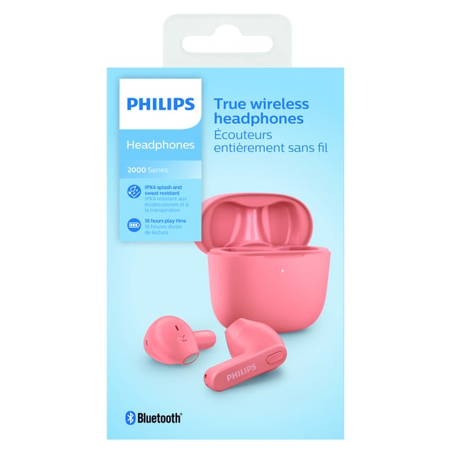 Philips Oortelefoon In-ear TWS TAT2236 roze