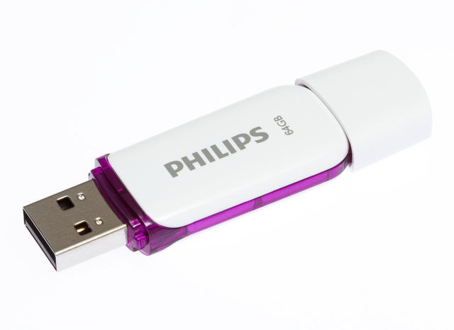 USB stick 2.0 Philips Snow USB-A 64GB paars — Foto 2 van 2