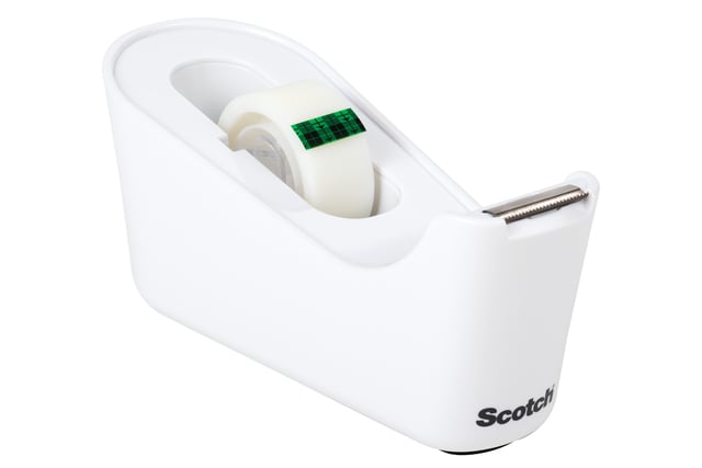 Scotch Plakbandhouder C18 wit + 1rol magic tape 19mmx33m
