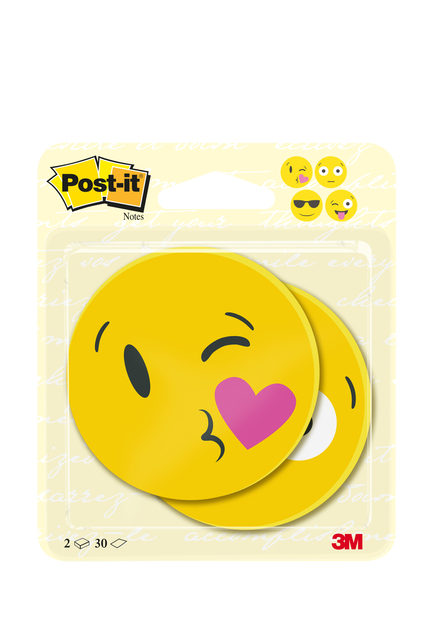 Memoblok 3M Post-it 2030-EMO Face Designs 2 stuks afbeelding