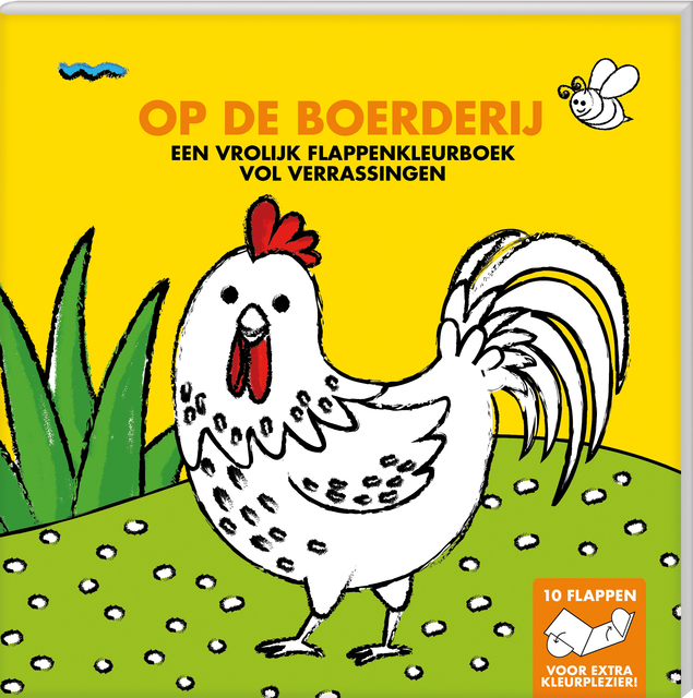 Kleurboek met flappen Interstat Op de boerderij afbeelding