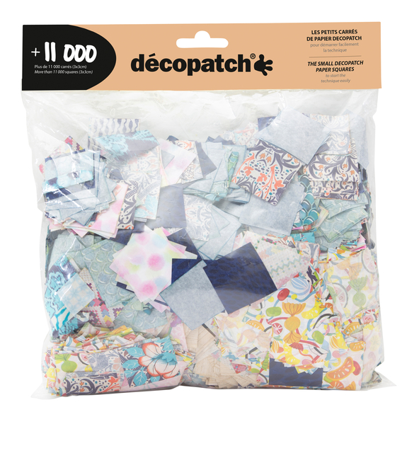 Hobbypapier Décopatch 3x3cm set à 11.000 stuks assorti afbeelding