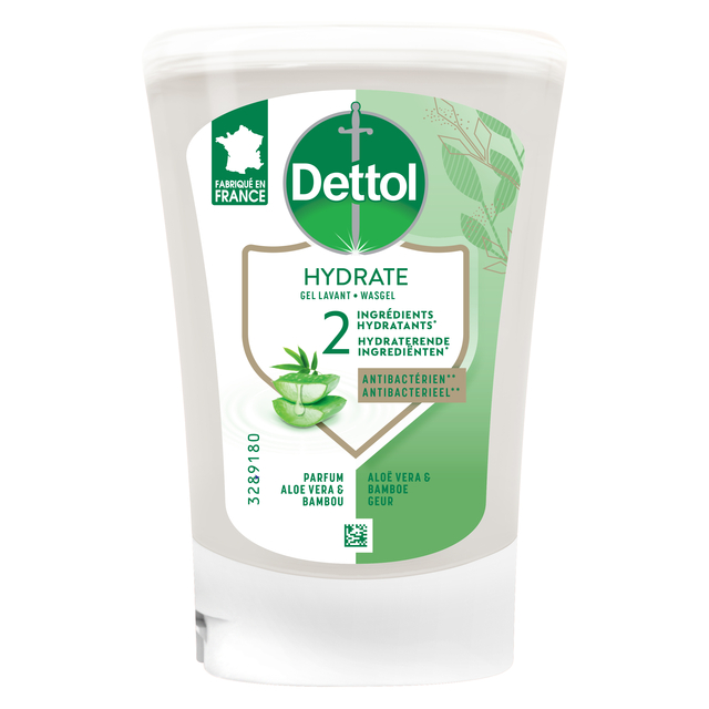 Handzeep Dettol Hydrating Aloe Vera antibacterieël 250ml refill No Touch afbeelding