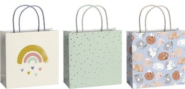 Cadeautasjes Stewo Baby 20x20x8cm set à 3 desins afbeelding