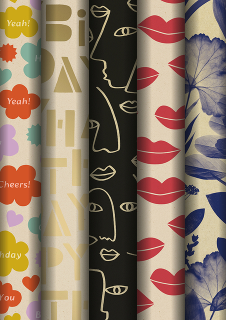 Inpakpapier Stewo Mindful 200x70cm assorti afbeelding