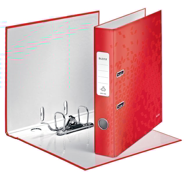 Ordner Leitz WOW 180 gelamineerd 50mm A4 rood afbeelding
