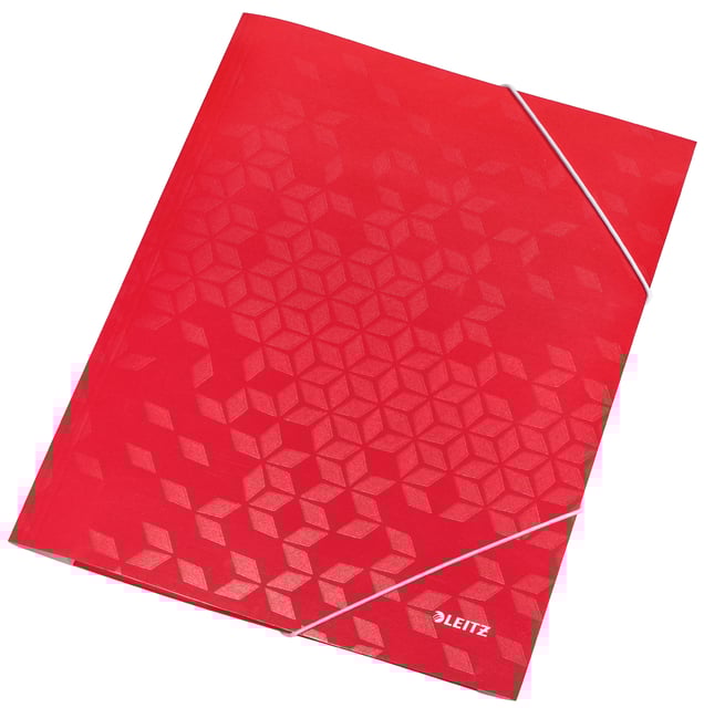 Elastomap Leitz WOW A4 3 kleppen rood afbeelding