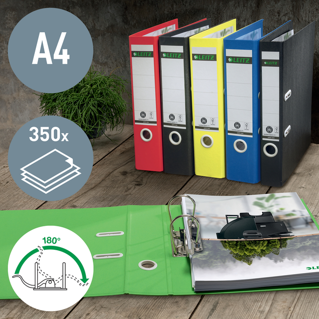 Ordner Leitz Recycle 180° 50mm karton A4 blauw — Foto 2 van 2