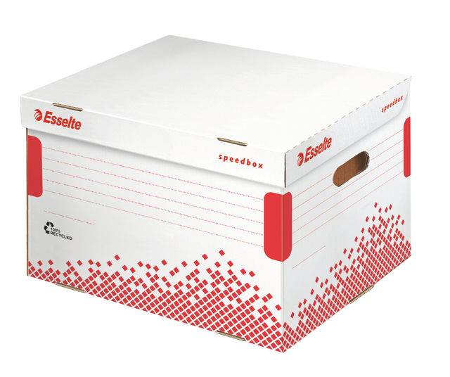 Opberg- en transportdoos Esselte Speedbox 392x301x334mm wit afbeelding