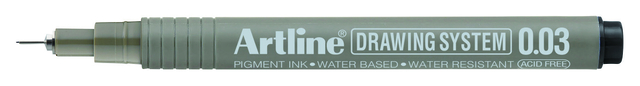 Fineliner Artline technisch 0.03mm zwart afbeelding