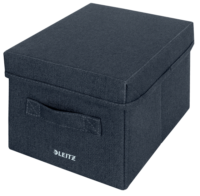 Opbergdoos Leitz gestoffeerd met deksel 190x160x285mm grijs 2 st afbeelding