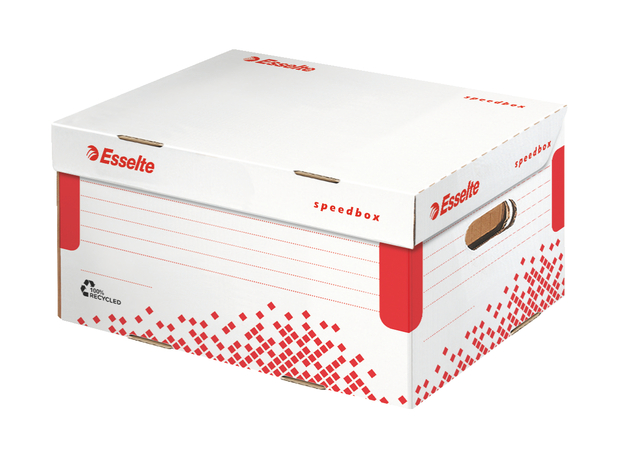Opberg- en transportdoos Esselte Speedbox 355x193x252mm wit afbeelding
