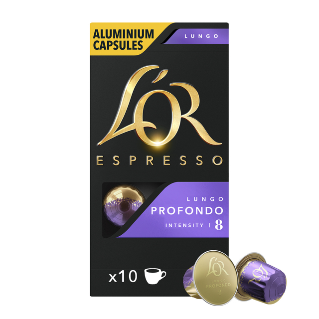 Koffiecups L&apos;Or espresso Lungo Profondo 10 stuks afbeelding