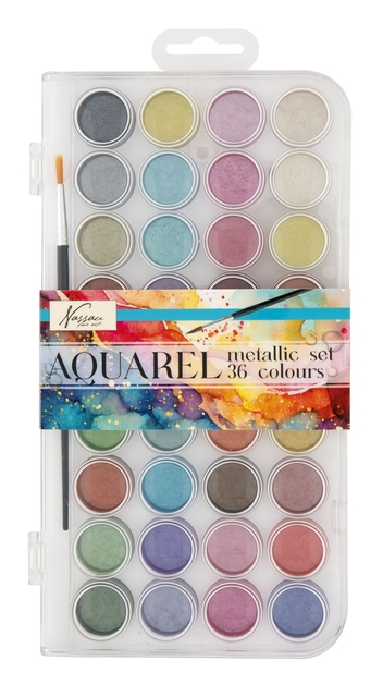 Aquarelverf Nassau fine art doos à 36 metalic napjes afbeelding