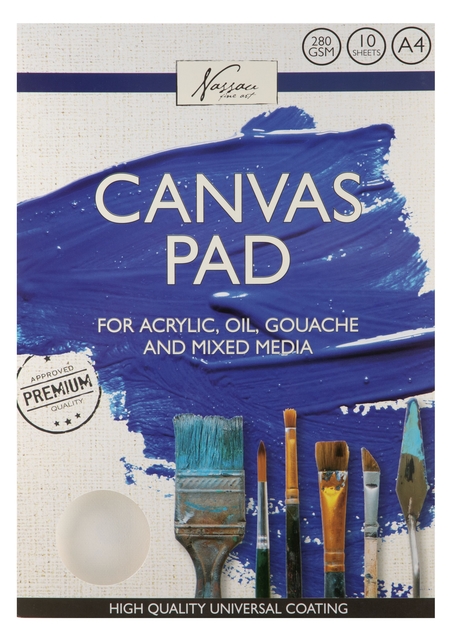 Canvasblok Nassau fine art 24x30cm 100% katoen 10 vel afbeelding