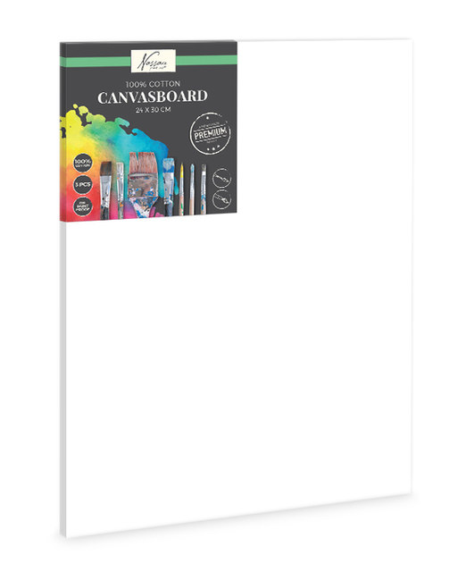 Canvasboard Nassau fine art 24x30cm 100% katoen 3 stuks afbeelding