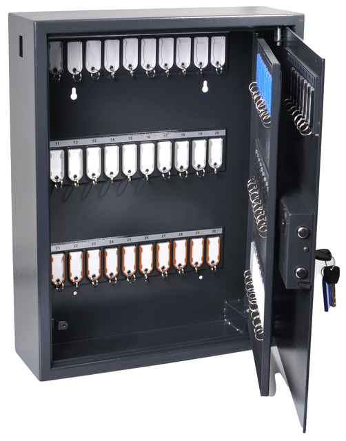 Pavo Sleutelkast high security magnetisch met fingerprintslot 100 haken 600x480x150mm