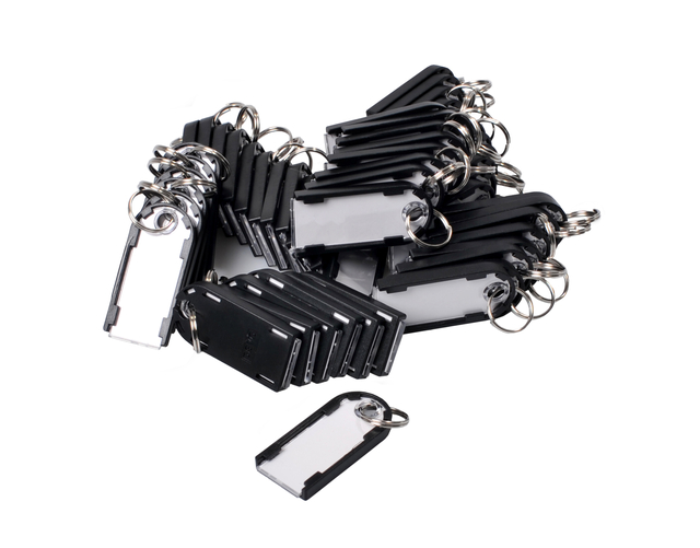 Pavo Sleutellabel magnetisch 50 stuks zwart