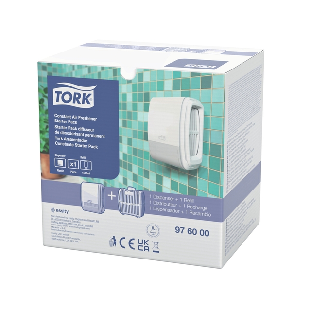 Luchtverfrisserdispenser Tork A3 Elevation constant startpakket wit 976000 afbeelding