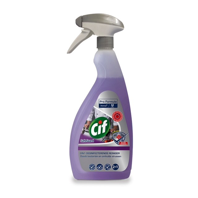 Desinfectiereiniger Cif Professional Safeguard spray 750ml afbeelding