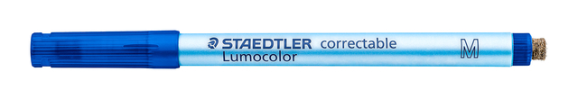 Viltstift Staedtler Lumocolor 305 non permanent correctable M blauw afbeelding