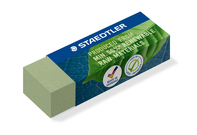 Gum Staedtler Eco 52680 65x23x10mm olijfgroen 20 stuks — Foto 2 van 2