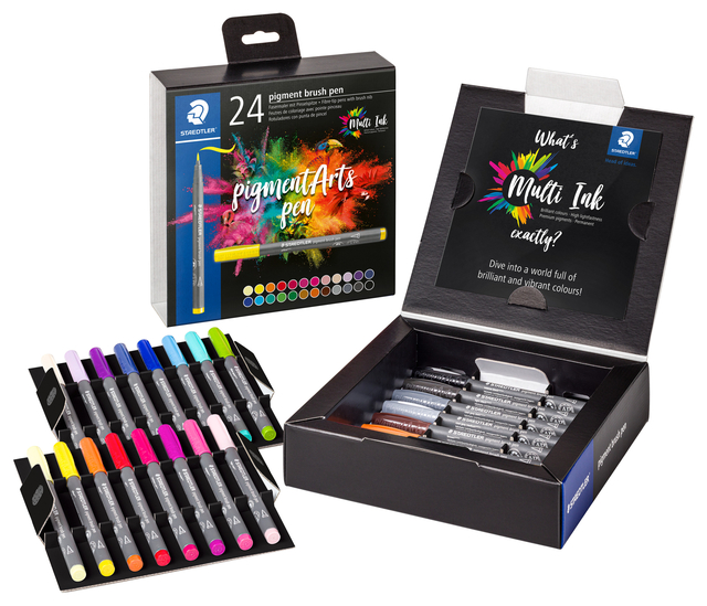 Brushpen Staedtler PigmentArts set à 24 kleuren — Foto 2 van 2