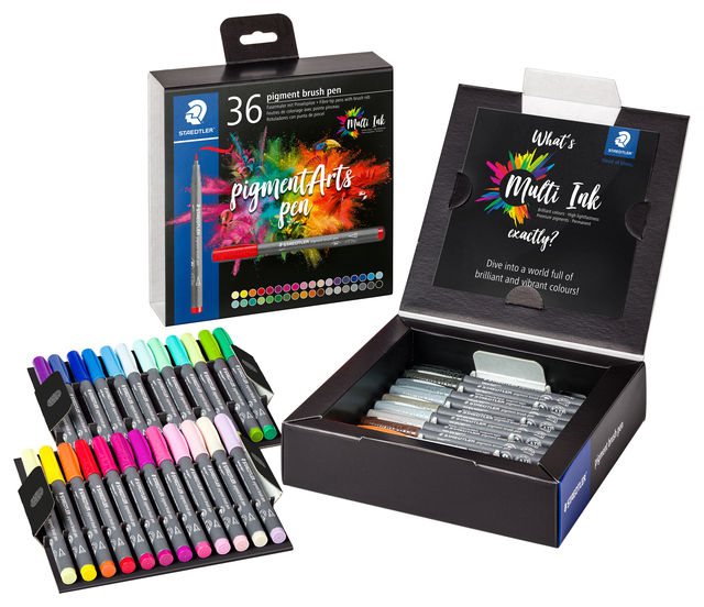 Brushpen Staedtler PigmentArts set à 36 kleuren — Foto 2 van 2