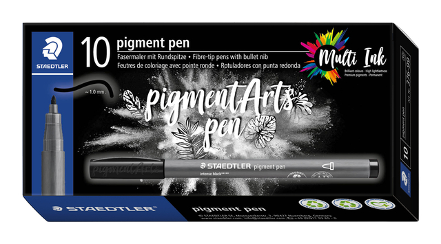 Fimo Staedtler Fijnschrijver Staedtler PigmentArts Intens zwart