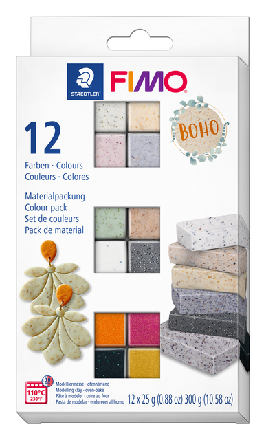 Fimo Staedtler Klei Fimo effect colour pak Ã  12 Boho kleuren