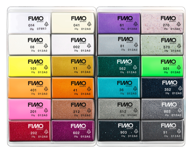 Klei Fimo  effect colour pak à 24 kleuren — Foto 2 van 2