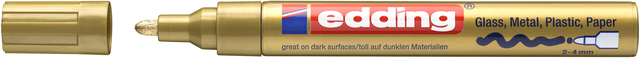 Paintmarker edding 750 op oliebasis 2-4mm creatief goud afbeelding