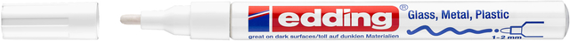 Paintmarker edding 751 op oliebasis 1-2mm creatief wit afbeelding