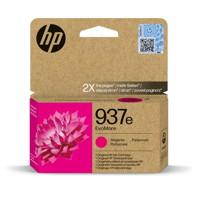 HP Inktcartridge 4S6W7NE 937E Evomore rood