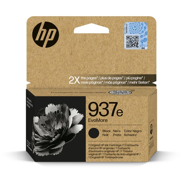 HP Inktcartridge 4S6W9NE 937E Evomore zwart
