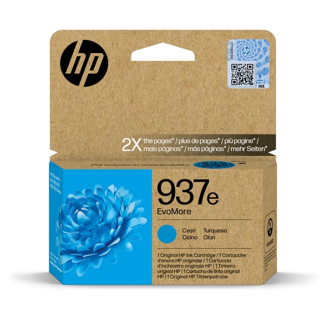 HP Inktcartridge 4S6W6NE 937E Evomore blauw
