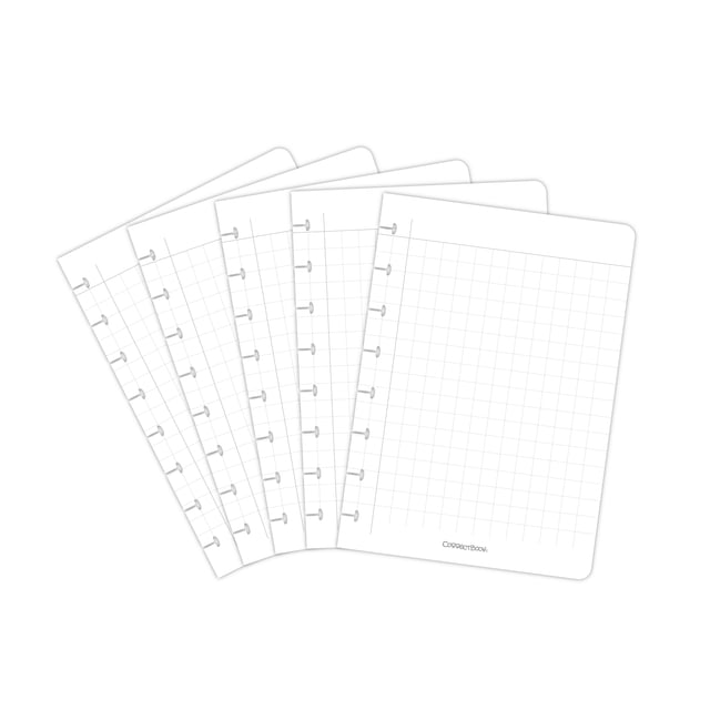 Correctbook Uitbreidingsset A5 ruit 10x10mm 5 bladen