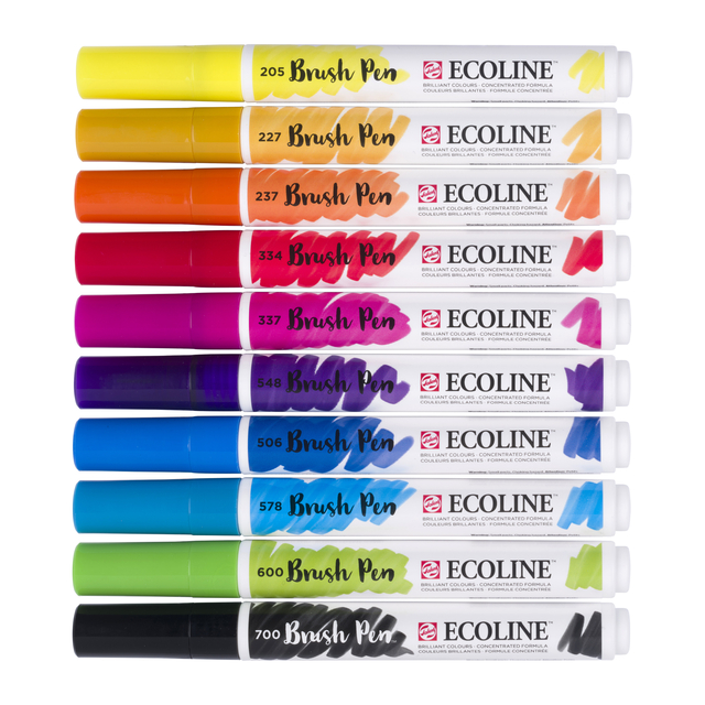 Brushpen Talens Ecoline set à 10 stuks primair afbeelding