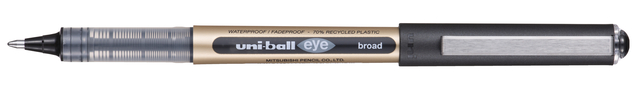 Rollerpen Uni-ball Eye eco 150E breed zwart afbeelding