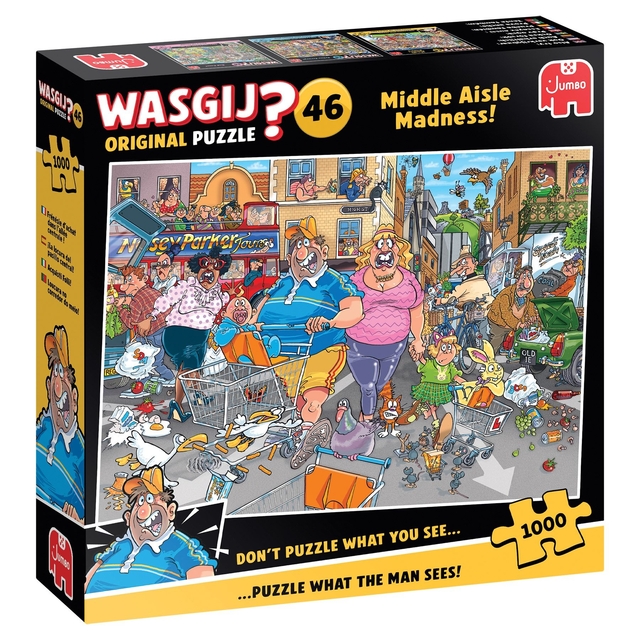 Wasgij Original 46 - Middle Aisle Madness 1000 st afbeelding