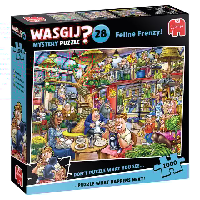 Wasgij Mystery 28 - Feline Frenzy! 1000 st afbeelding