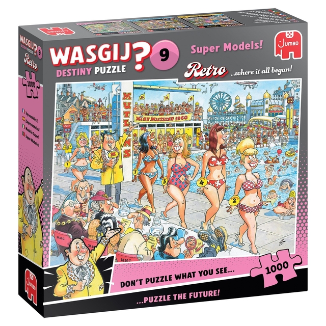 Wasgij Retro Destiny 9 - Super Models! 1000 st afbeelding