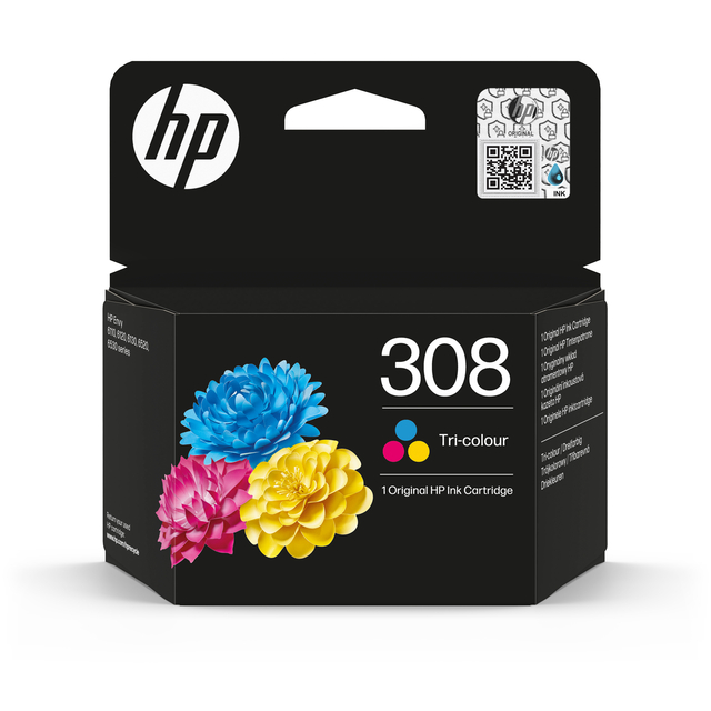 Inktcartridge HP 7FP20UE 308 3 kleuren afbeelding