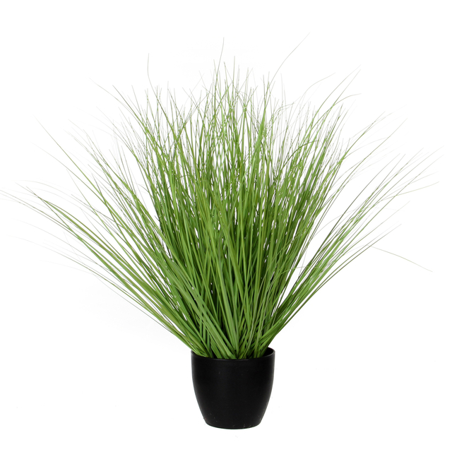 Kunstplant Mica Gras in plastic potØ14,5cm 68x50cm afbeelding
