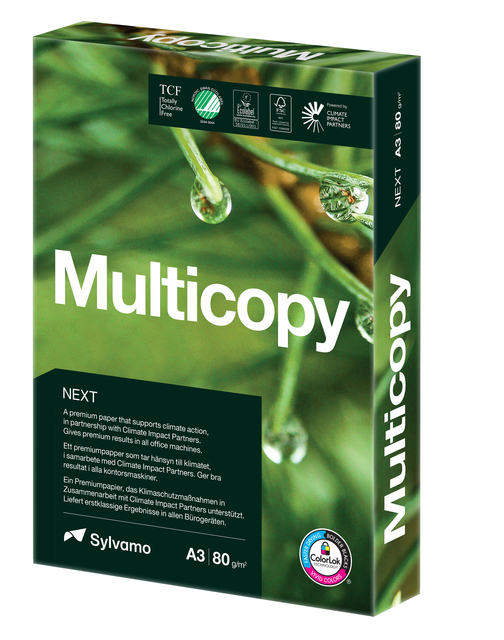 Kopieerpapier Multicopy NEXT A3 80gr wit 500 vel afbeelding