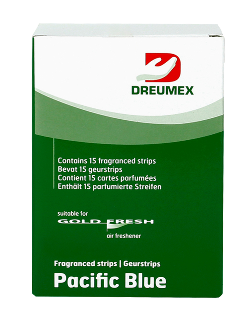 Dreumex Luchtverfrisser Gold Fresh Pacific Blue 15 strips